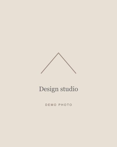 Interior design studio with material samples